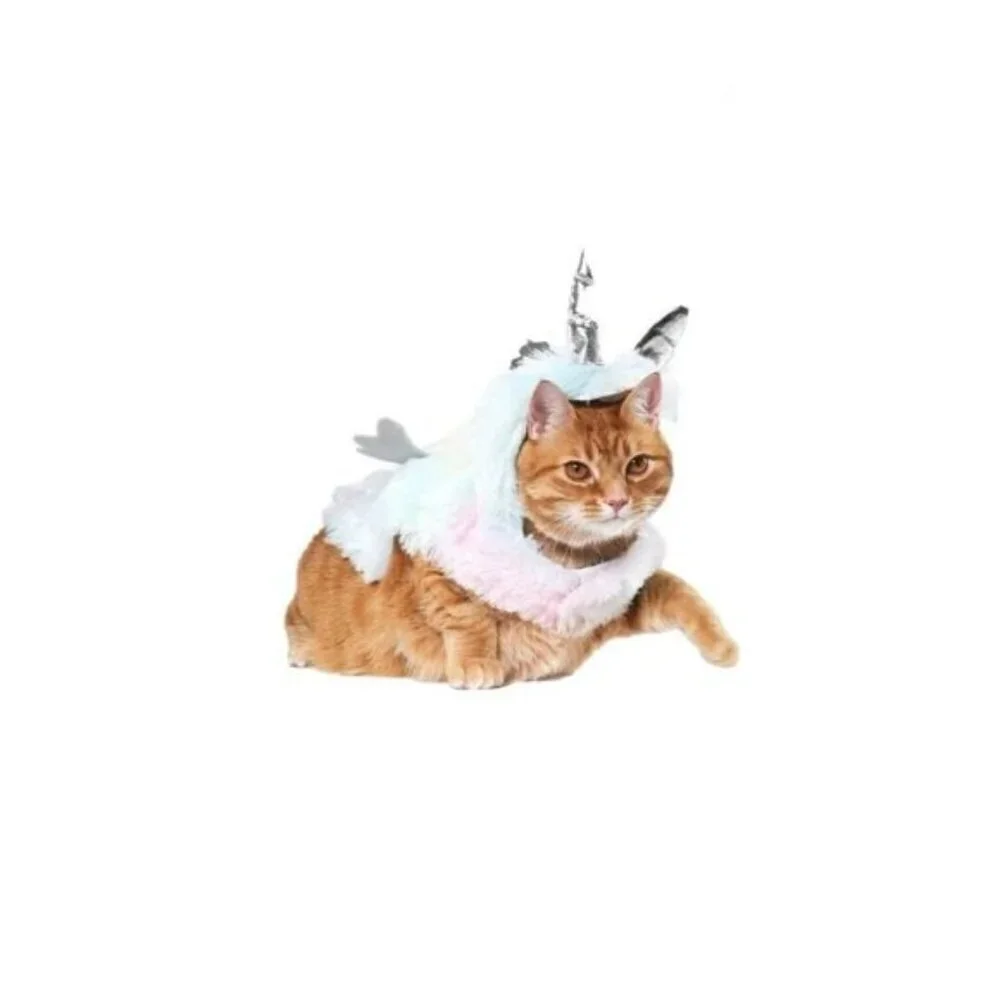NEW Unicorn Costume 1pc Pet Size Small Cat Dog (10-20 lb) Halloween Vibrant Life